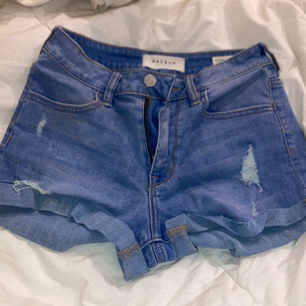 Pacsun high rise super stretch shortie shorts